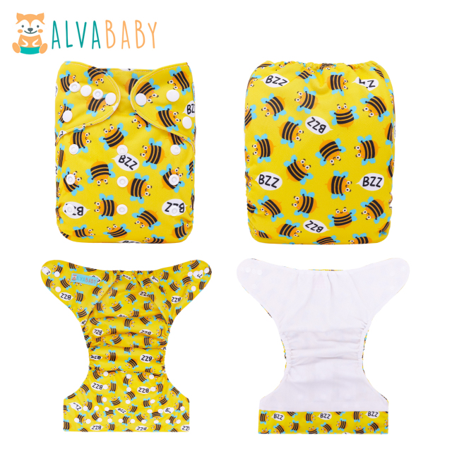 ALVABABY AWJ Lining Cloth Diaper with Tummy Panel for Babies  (WJT-BS92A)