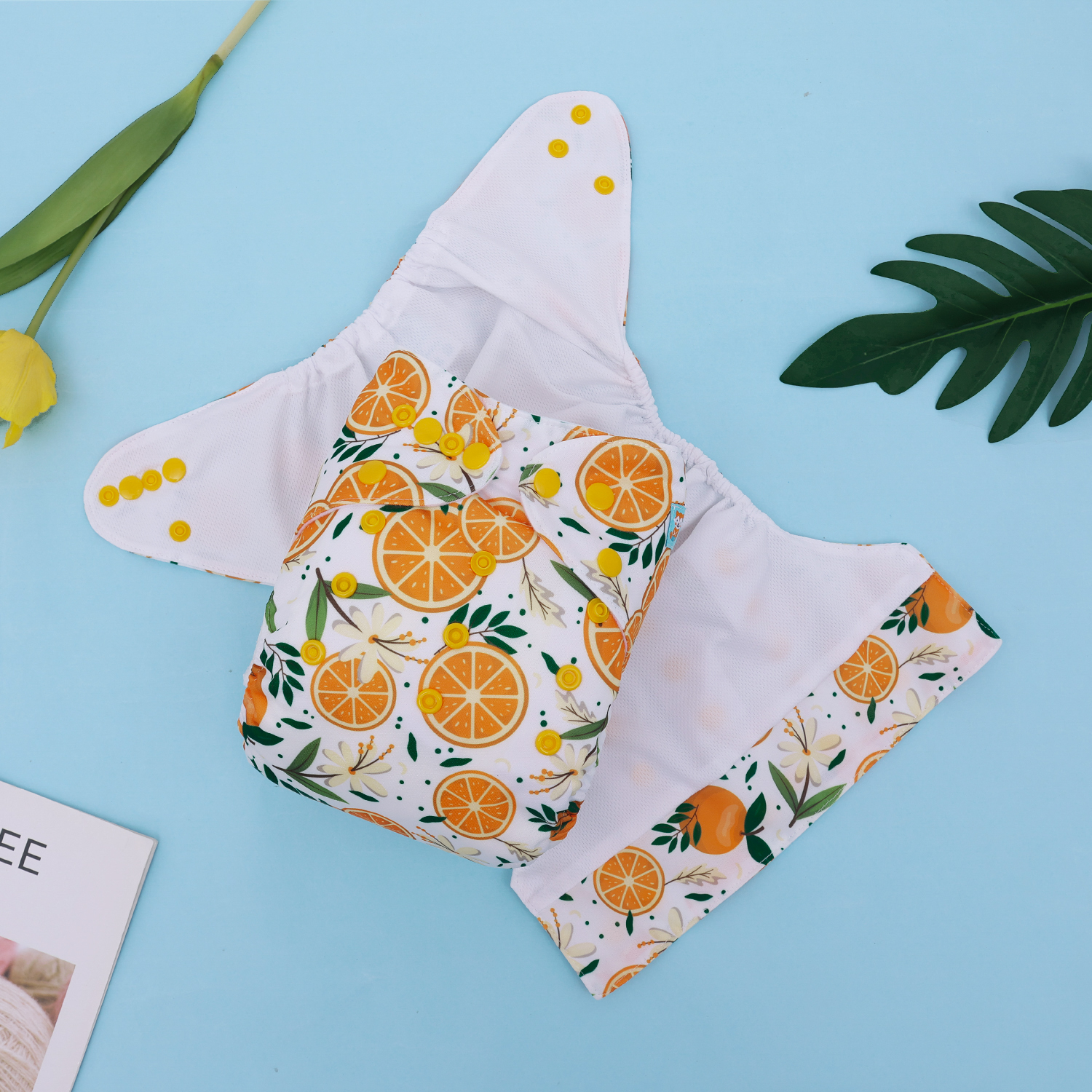 ALVABABY AWJ Lining Cloth Diaper with Tummy Panel for Babies  (WJT-EW15A)
