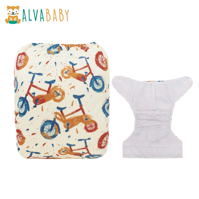 ALVABABY AWJ Lining Cloth Diaper with Tummy Panel for Babies  (WJT-ED20A)