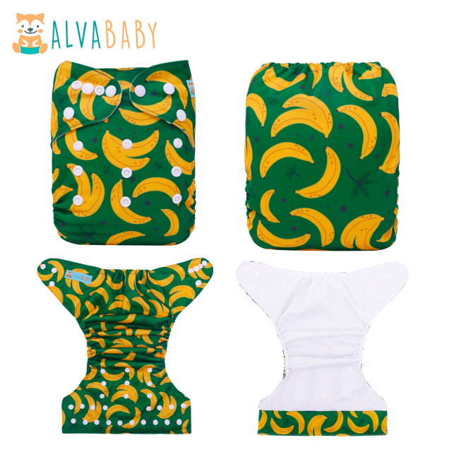 ALVABABY AWJ Lining Cloth Diaper with Tummy Panel for Babies  (WJT-EW14A)