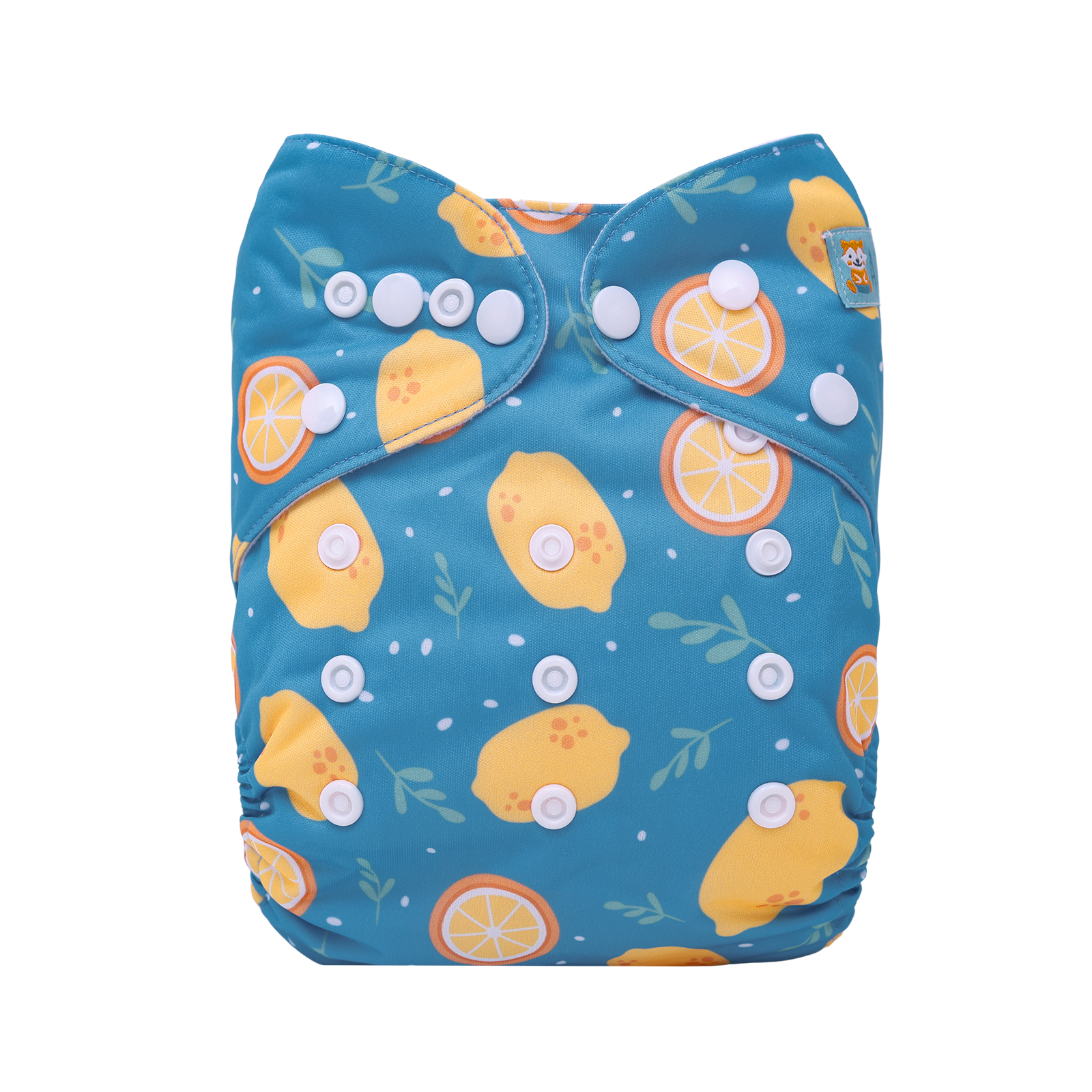 ALVABABY Print Cloth Diaper - One Size Adjustable Washable & Reusable Diaper for Babies and Toddlers (Lemon, H452A)