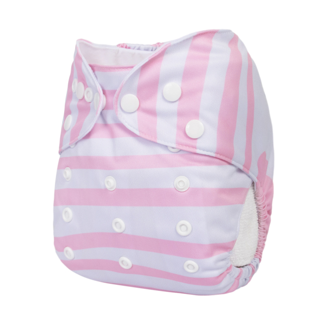 ALVABABY One Size Positioning Printed Cloth Diaper-Penguin(YDP233A)