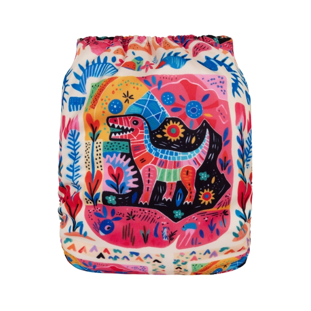 ALVABABY One Size Positioning Printed Cloth Diaper-(YDP232A)