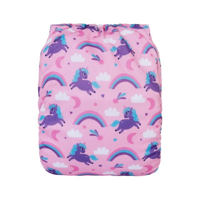 ALVABABY One Size Positioning Printed Cloth Diaper-Penguin(YDP234A)