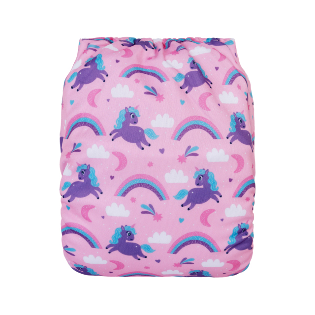 ALVABABY One Size Positioning Printed Cloth Diaper-Penguin(YDP234A)