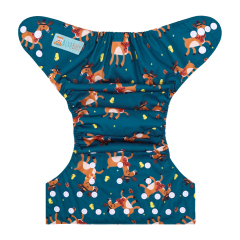 ALVABABY One Size Positioning Printed Cloth Diaper-Horse(YDP236A)