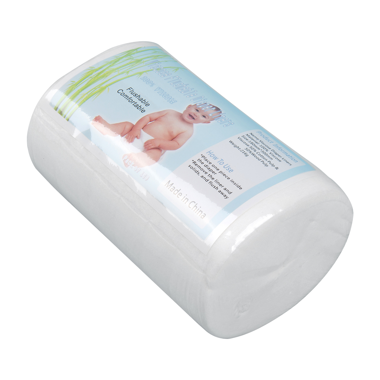 ALVABABY Viscose and Bamboo Flushable Liners Disposable Liners for Cloth Diapers