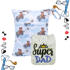 (All Packs) ALVABABY 1 Cloth Diaper with 1 Diaper Wet Dry Bag Set for Baby Boys and Girls