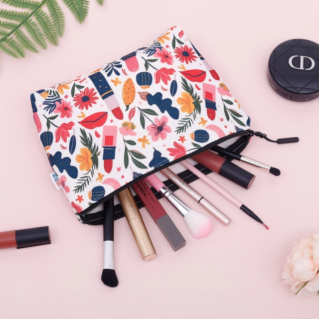 ALVABABY 2 Packs Cosmetic Bag Inspirational Gifts for Women Friendship Gifts for Women Friends Sister-HZB0106