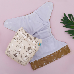 ALVABABY AWJ Lining Cloth Diaper with Tummy Panel for Babies  (WJT-EW18A)