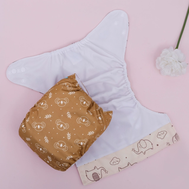 ALVABABY AWJ Lining Cloth Diaper with Tummy Panel for Babies  (WJT-EW17A)