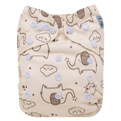 ALVABABY AWJ Lining Cloth Diaper with Tummy Panel for Babies  (WJT-EW18A)