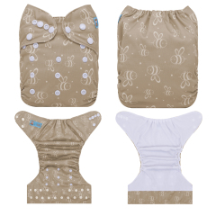 ALVABABY AWJ Lining Cloth Diaper with Tummy Panel for Babies  (WJT-EW16A)