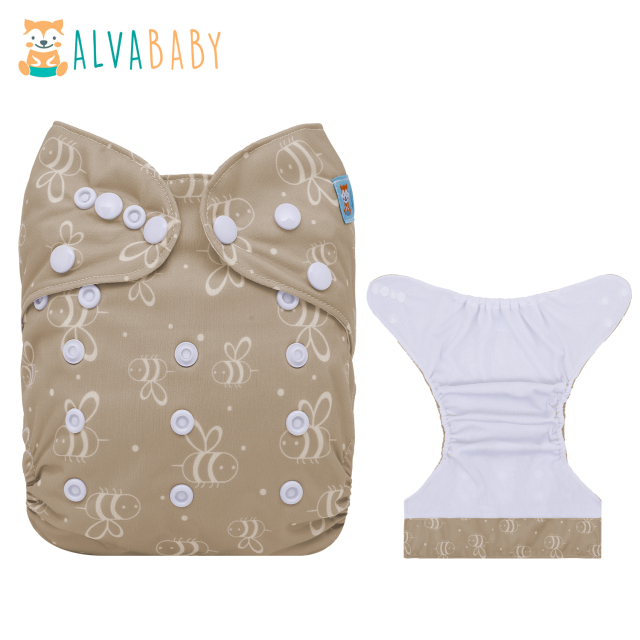 ALVABABY AWJ Lining Cloth Diaper with Tummy Panel for Babies  (WJT-EW16A)