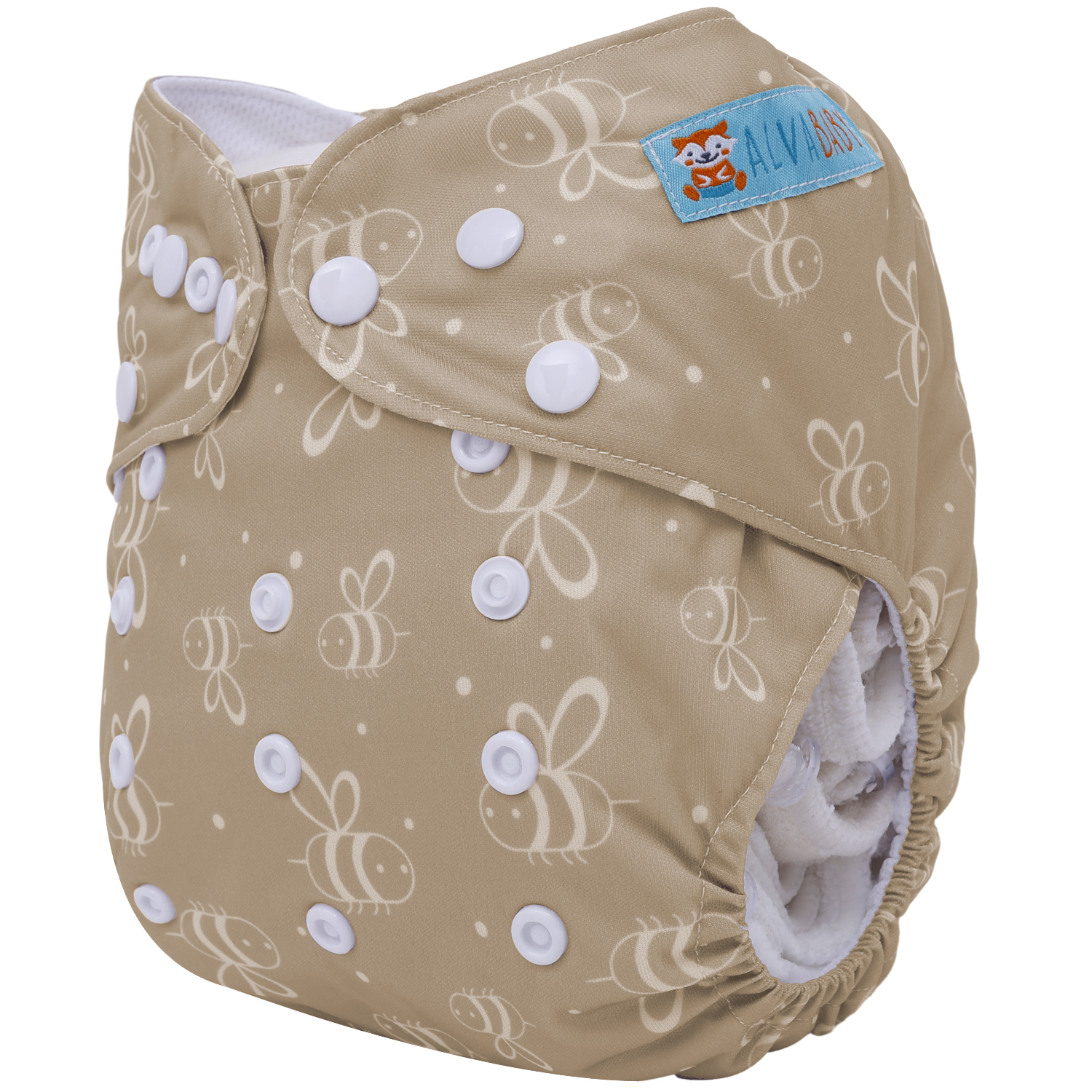ALVABABY AWJ Lining Cloth Diaper with Tummy Panel for Babies  (WJT-EW16A)