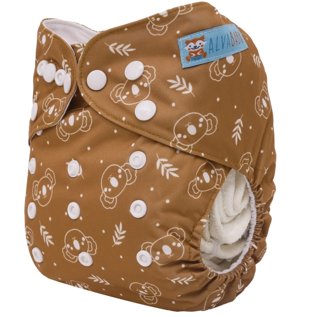 ALVABABY AWJ Lining Cloth Diaper with Tummy Panel for Babies  (WJT-EW17A)