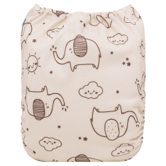 ALVABABY AWJ Lining Cloth Diaper with Tummy Panel for Babies  (WJT-EW18A)