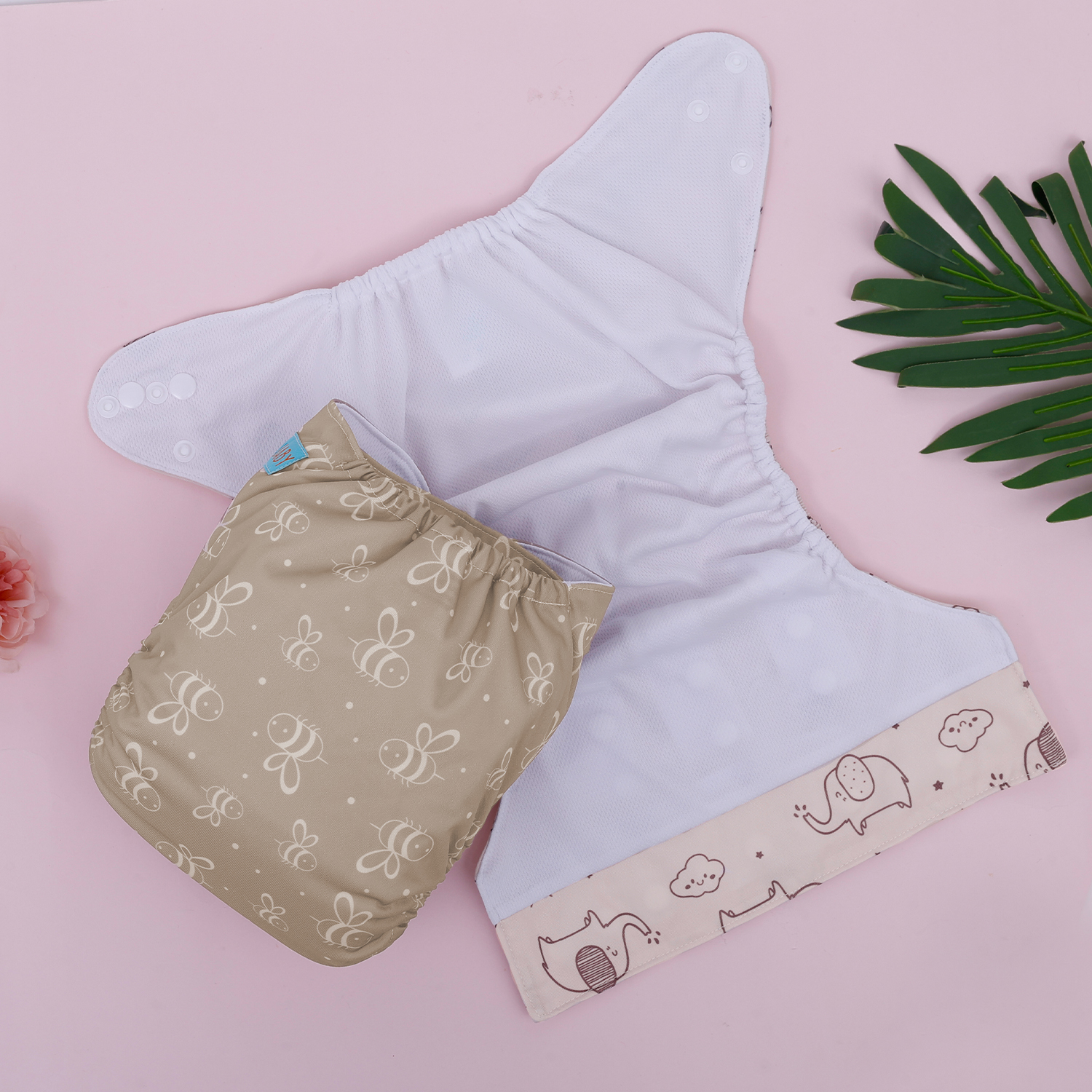 ALVABABY AWJ Lining Cloth Diaper with Tummy Panel for Babies  (WJT-EW16A)