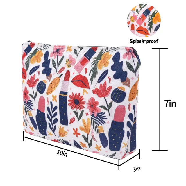 ALVABABY 2 Packs Cosmetic Bag Inspirational Gifts for Women Friendship Gifts for Women Friends Sister-HZB0106