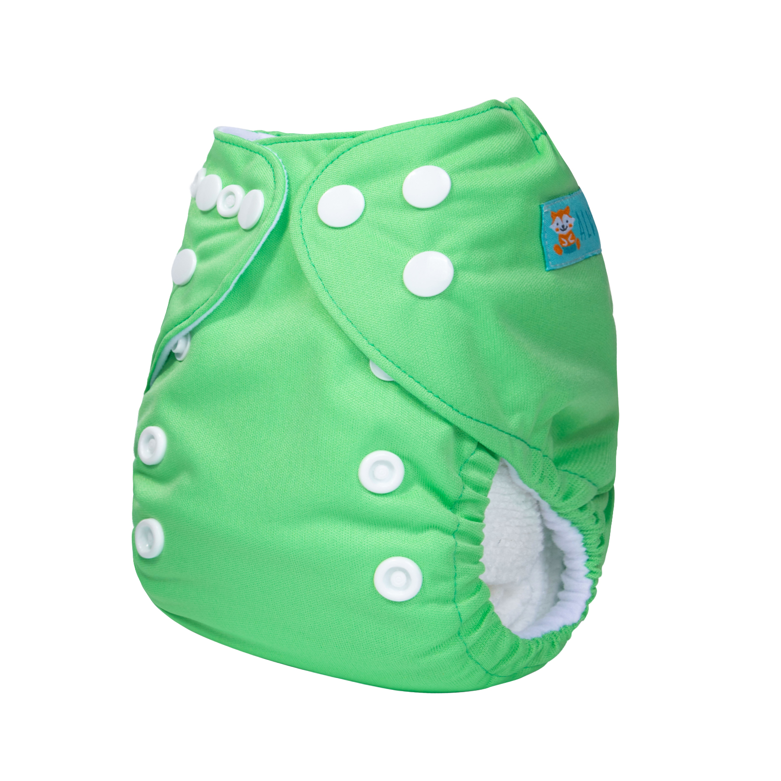 ALVABABY Newborn Cloth Diaper - Adjustable,Washable,Reusable Cloth Diaper with Pocket for Baby under 12lbs (SB11A Green)