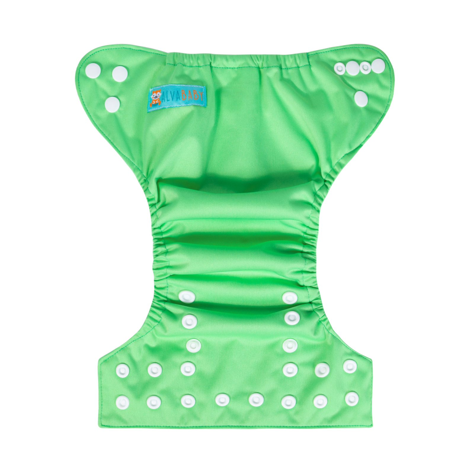 ALVABABY Newborn Cloth Diaper - Adjustable,Washable,Reusable Cloth Diaper with Pocket for Baby under 12lbs (SB11A Green)