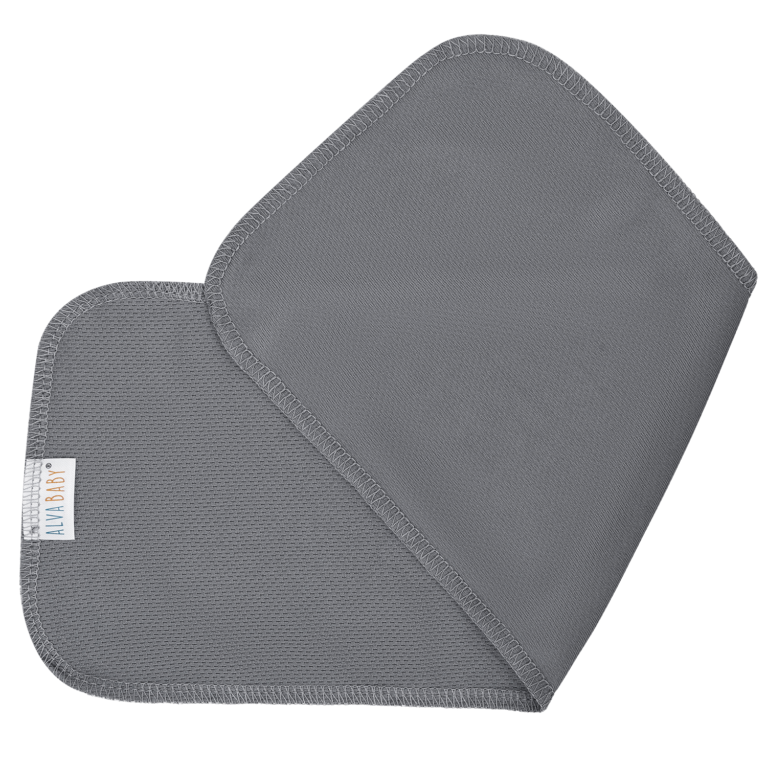 ALVABABY Reusable AWJ Liners 10 Pack Infant Baby Athletic Wicking Jersey Cloth Diaper Liners - Dark Grey 10RL1A-03