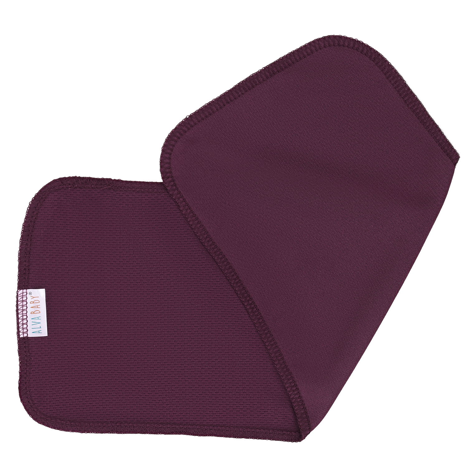 ALVABABY Reusable AWJ Liners 10 Pack Infant Baby Athletic Wicking Jersey Cloth Diaper Liners - Burgundy 10RL1A-01