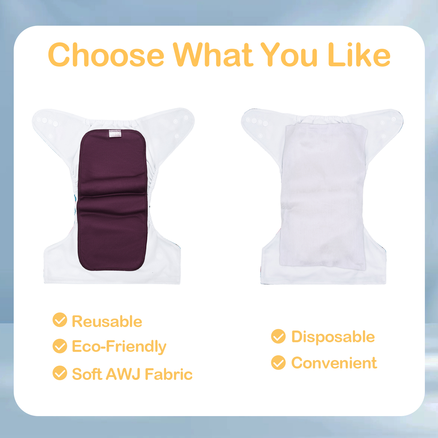 ALVABABY Reusable AWJ Liners 10 Pack Infant Baby Athletic Wicking Jersey Cloth Diaper Liners - Burgundy 10RL1A-01