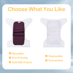 ALVABABY Reusable AWJ Liners 10 Pack Infant Baby Athletic Wicking Jersey Cloth Diaper Liners-10RL1A-01