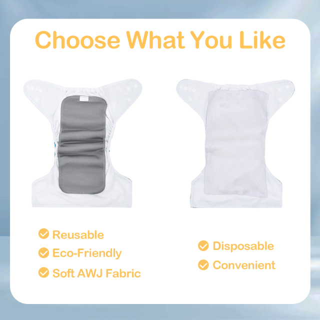 ALVABABY Reusable AWJ Liners 10 Pack Infant Baby Athletic Wicking Jersey Cloth Diaper Liners-10RL1A-03