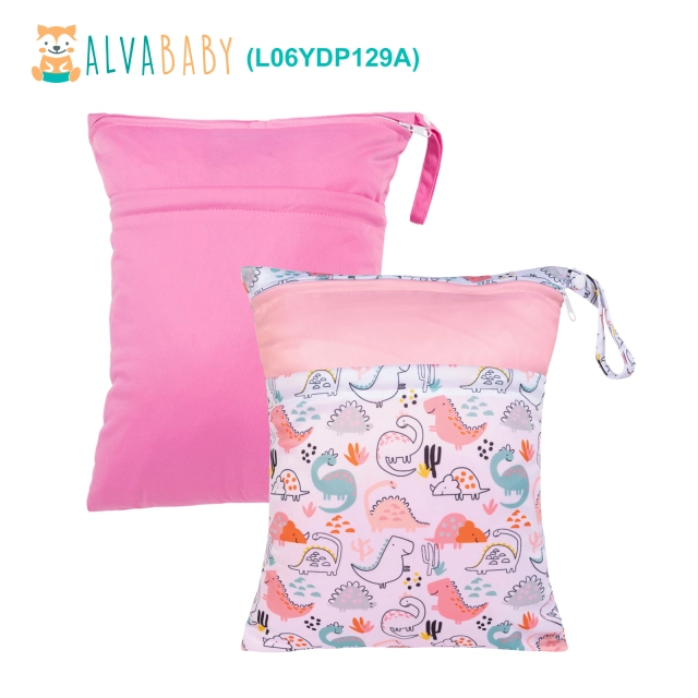 Boys Wet Bag HALAA VAUVA Dinosaur Wet/Dry Bag 2-Zip