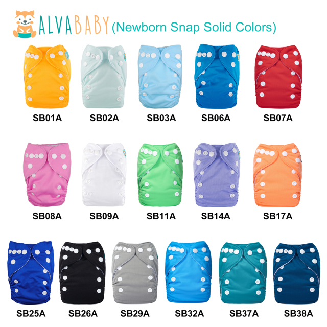 (Multi-Packs) 50PCS Newborn Pocket Cloth Diaper With 50 Inserts