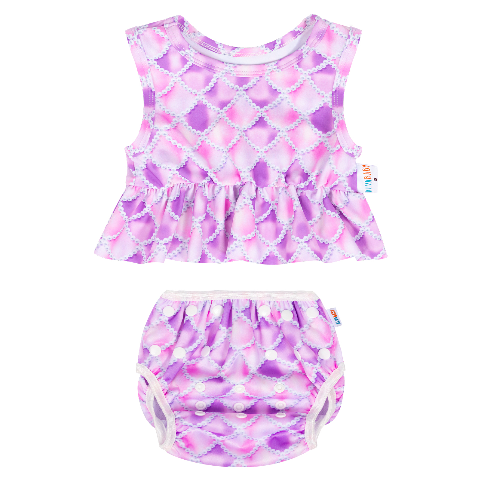 (Various Patterns) Baby Summer Swim Suit, Bathing Suit,Tankini Swimwear for Infants & Toddlers