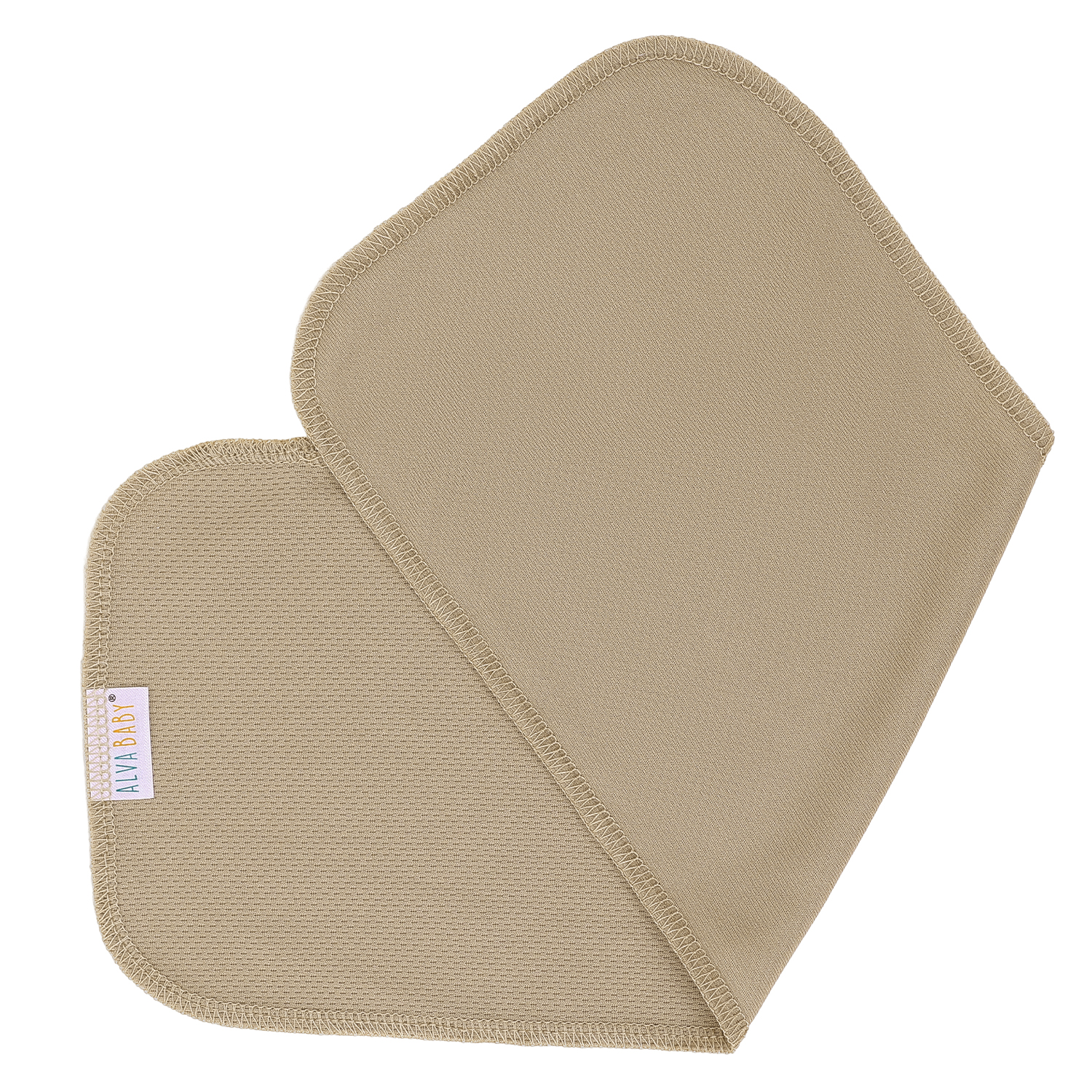 ALVABABY Reusable AWJ Liners 10 Pack Infant Baby Athletic Wicking Jersey Cloth Diaper Liners - Khaki 10RL1A-02