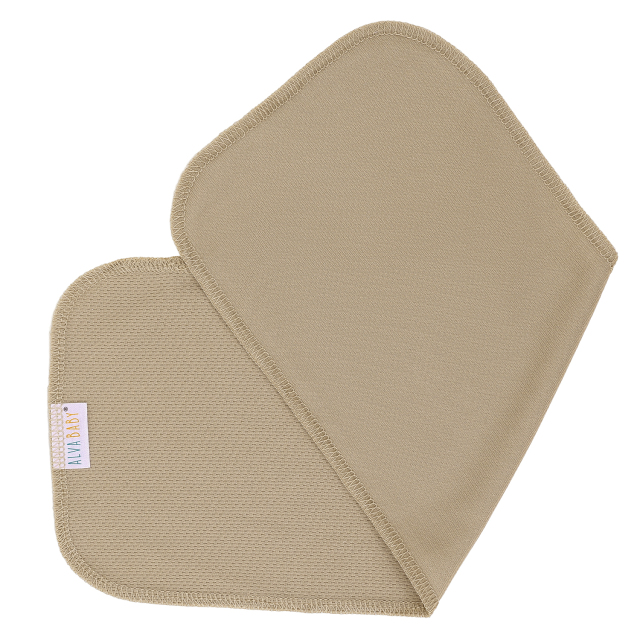 ALVABABY Reusable AWJ Liners 10 Pack Infant Baby Athletic Wicking Jersey Cloth Diaper Liners - Khaki 10RL1A-02