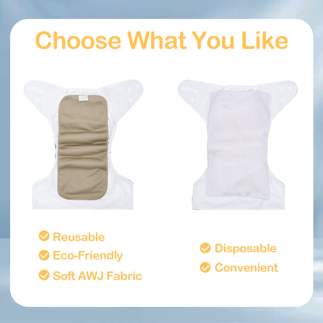 ALVABABY Reusable AWJ Liners 10 Pack Infant Baby Athletic Wicking Jersey Cloth Diaper Liners - Khaki 10RL1A-02