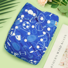 ALVABABY One Size Print Pocket Cloth Diaper-Ball(H455A)