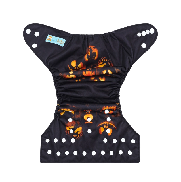 ALVABABY Halloween One Size Positioning Printed Cloth Diaper -(QD86A)
