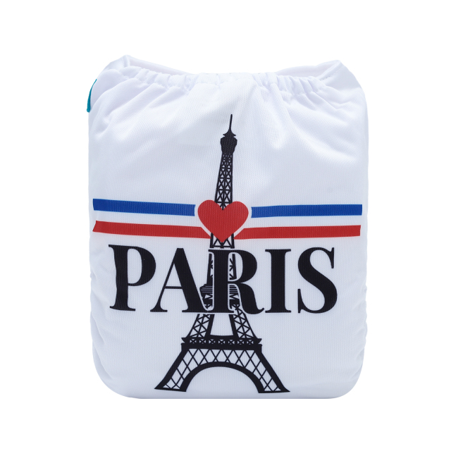 ALVABABY One Size Positioning Printed Cloth Diaper-France(YDP241A)
