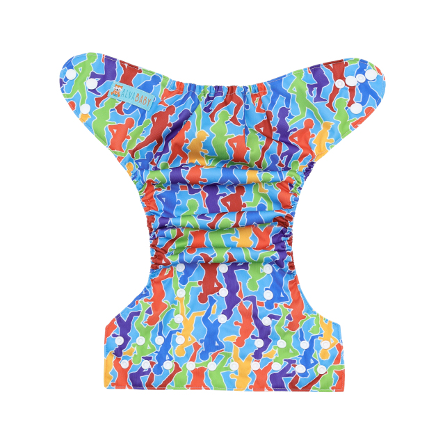 ALVABABY One Size Positioning Printed Cloth Diaper-YDP240A)