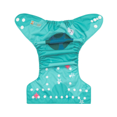 ALVABABY One Size Positioning Printed Cloth Diaper-(YDP242A)