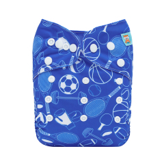 ALVABABY One Size Print Pocket Cloth Diaper-Ball(H455A)