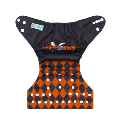 ALVABABY Halloween One Size Positioning Printed Cloth Diaper -Spooky(QD87A)
