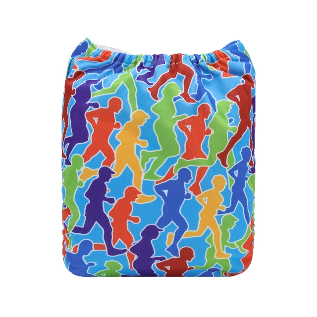 ALVABABY One Size Positioning Printed Cloth Diaper-YDP240A)