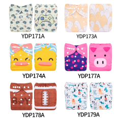 (Multi-packs) 50PCS One Size Positioning Printed Diapers With 50 Inserts