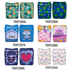 (Multi-packs) 30PCS One Size Positioning Printed Diapers With 30 Inserts