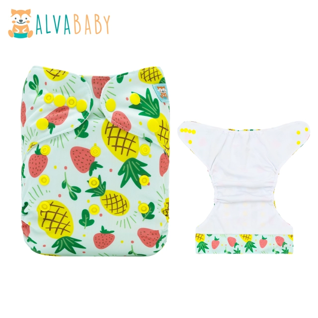 ALVABABY AWJ Lining Cloth Diaper with Tummy Panel for Babies  (WJT-EW21A)