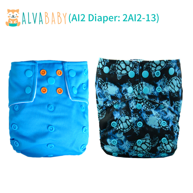 AI2 Color Snap Pocket Diaper with Double Gussets