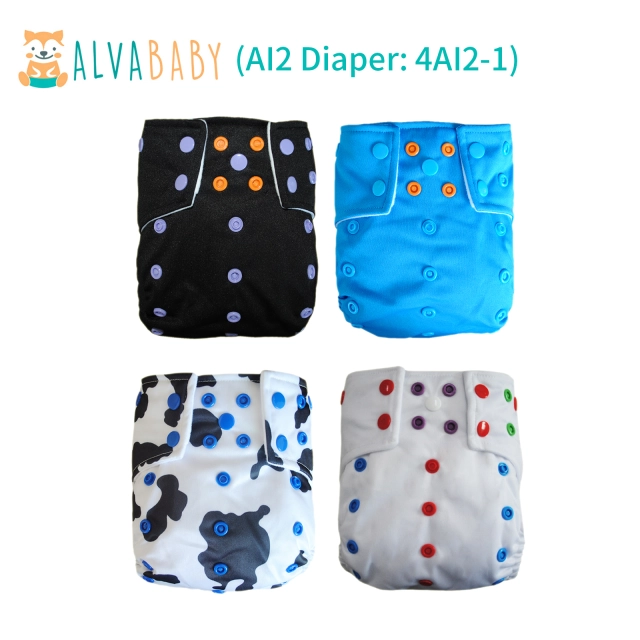 AI2 Color Snap Pocket Diaper with Double Gussets