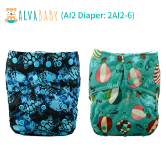 AI2 Color Snap Pocket Diaper with Double Gussets